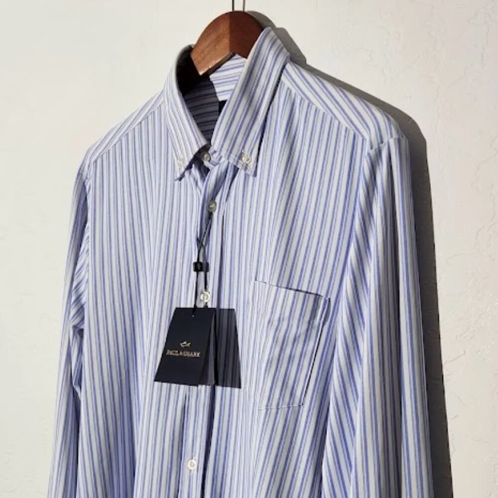 Paul & Shark Travel Men's Long Sleeve Button-Down Shirt Size Large